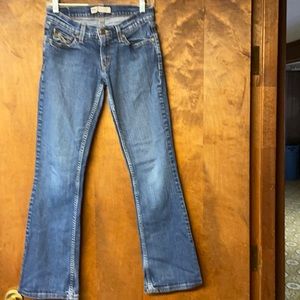 Levi’s 524 super low cut size 5 blue Jean like new